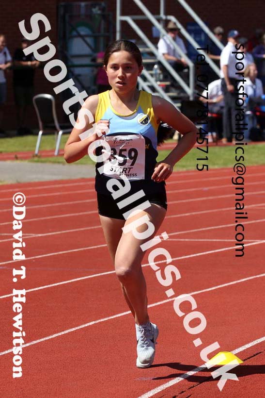 Womens under-20s 1500 metres, 2021 Northern Senior and Under-20s Champs., Leigh. Photo: David T. Hewitson/Sports for All Pics